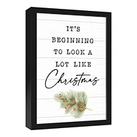 Look Like Christmas Canvas Wall Art In Black Frame