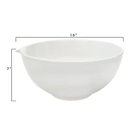Hello Honey® 16" Antique White Reproduction Ceramic Batter Bowl