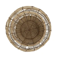 Hello Honey® Natural Handmade Decorative Rattan Basket Set