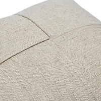 Hello Honey® Natural Woven Linen Blend Pieced Pillow