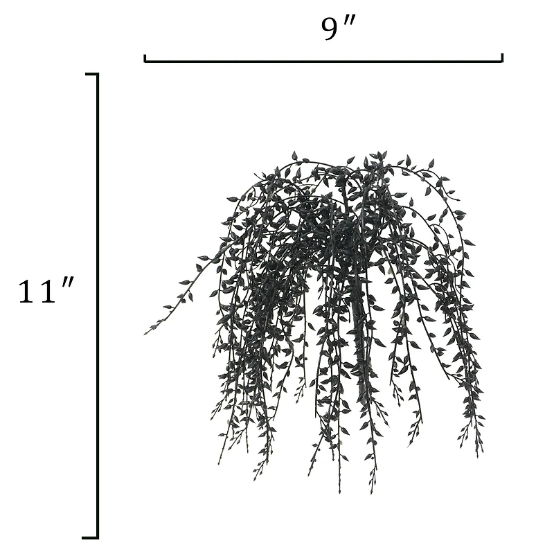 15" Black Hanging Leaves Pick by Ashland®