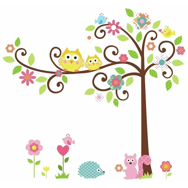 RoomMates Scroll Tree Peel & Stick Wall Decals