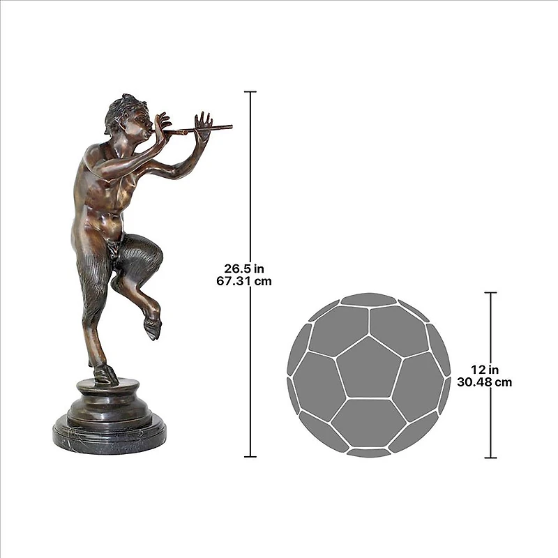 Design Toscano 27" Pan Greek God of the Forest Sculpture