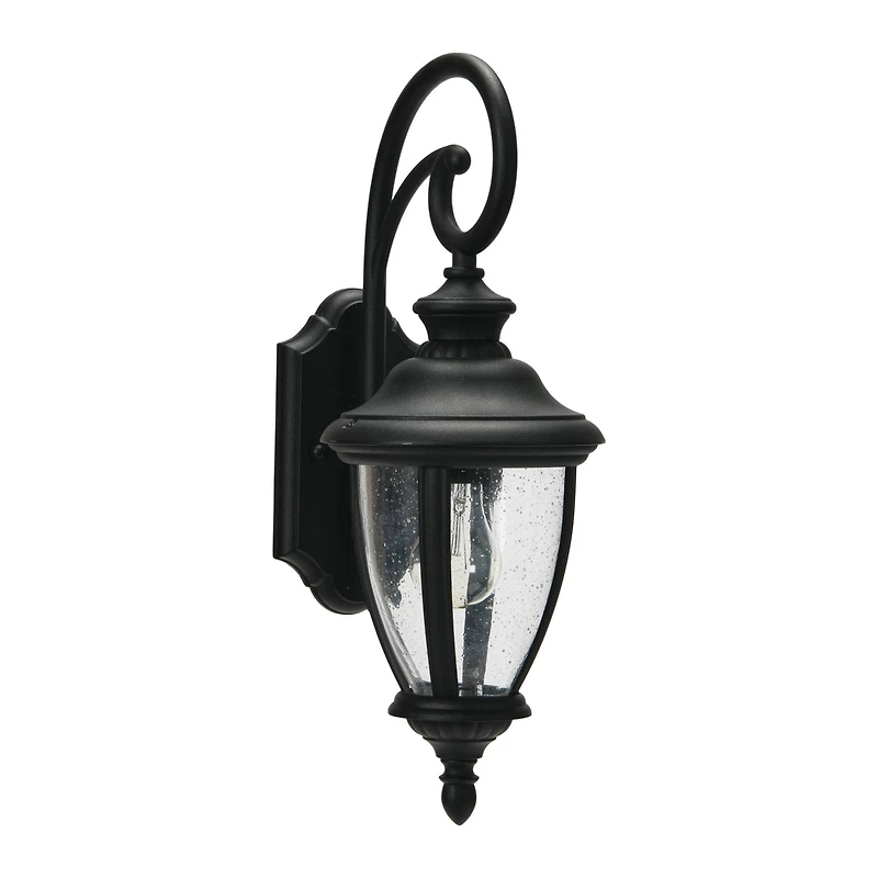 Hello Honey® Robert Stevenson Lighting Prestwick Matte Black Metal & Glass Outdoor Light
