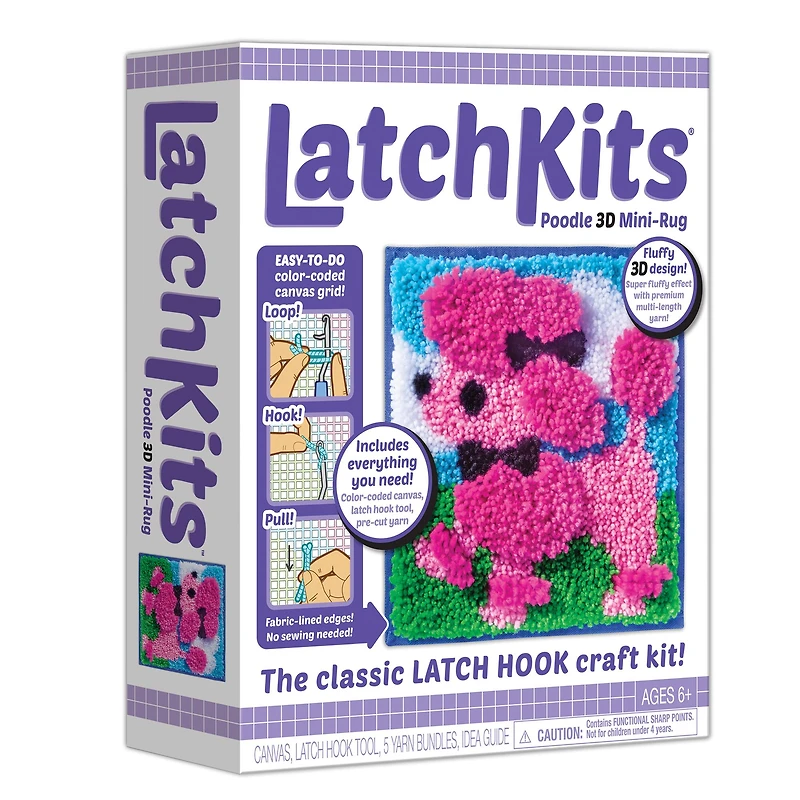 Kahootz Toys LatchKits Mini Rug Poodle