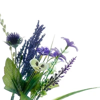 15.75" Cream & Purple Pansy Mix Deluxe Bush by Ashland®