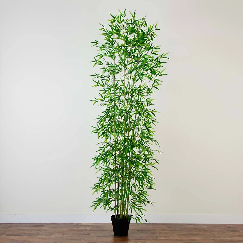 10ft. Potted Green Artificial Bamboo Tree