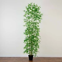 10ft. Potted Green Artificial Bamboo Tree