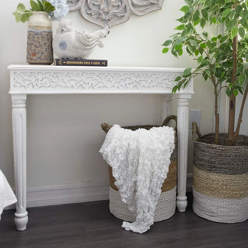 Farmhouse Mango Wood Console Table