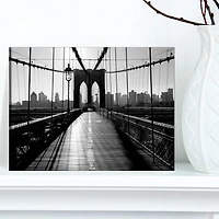 Designart - Dark Brooklyn Bridge