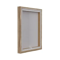 Stupell Industries Girls & Christmas Tree Floating Frame Wall Art