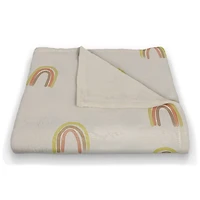 Random Rainbow Pattern 50" x 60" Coral Fleece Blanket