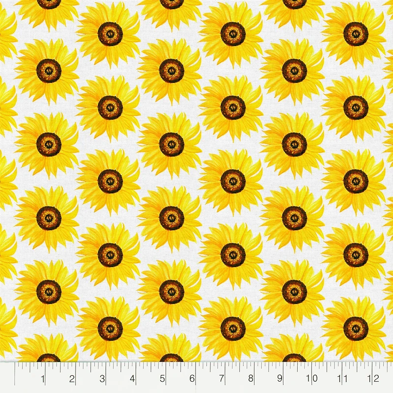 Sunflower Cotton Fabric Bundle by Loops & Threads™