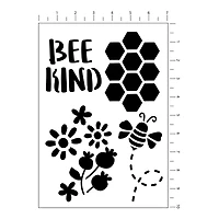Bee Kind Stencils, 7" x 10" by Craft Smart®
