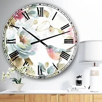 Designart 'Beautiful Bird Romance I Traditional Wall Clock