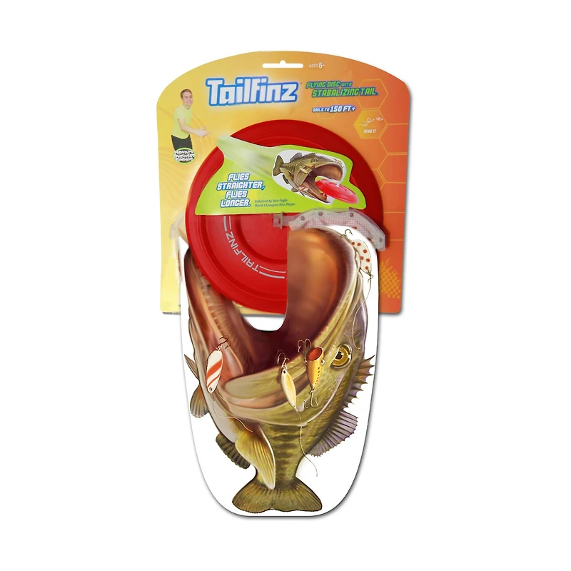 Tailfinz Flying Disc with Stabilizing Tail