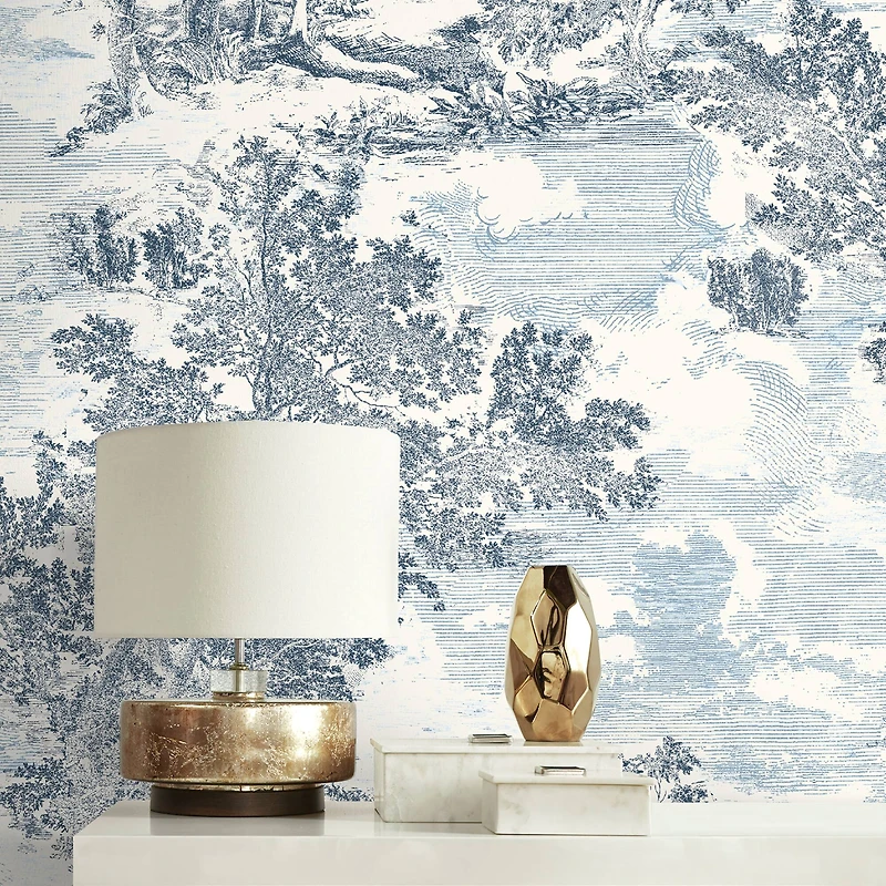 Surface Style Serene Scenes Toile Peel & Stick Wallpaper
