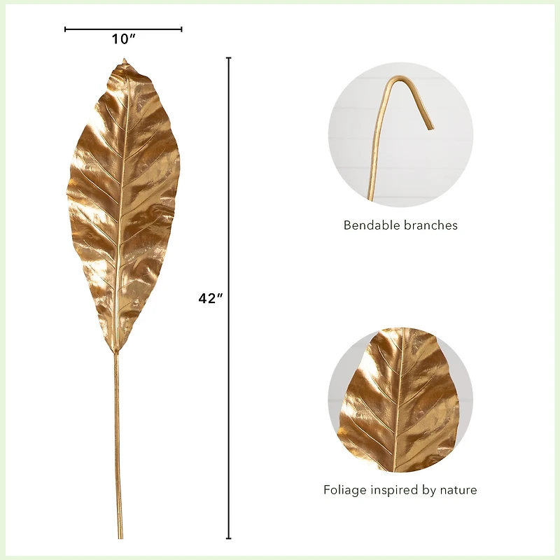 42" Gold Palm Stems, 3ct.