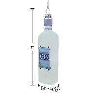 6" Gin Bottle Glass Ornament by Ashland®