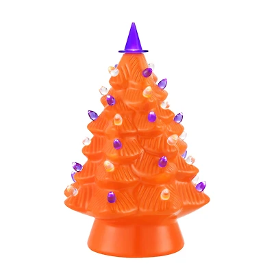 Mr. Halloween 12" Orange Ceramic Tree