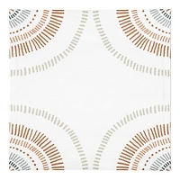 Dashed Earthtones 10" x 10" Cotton Twill Napkin