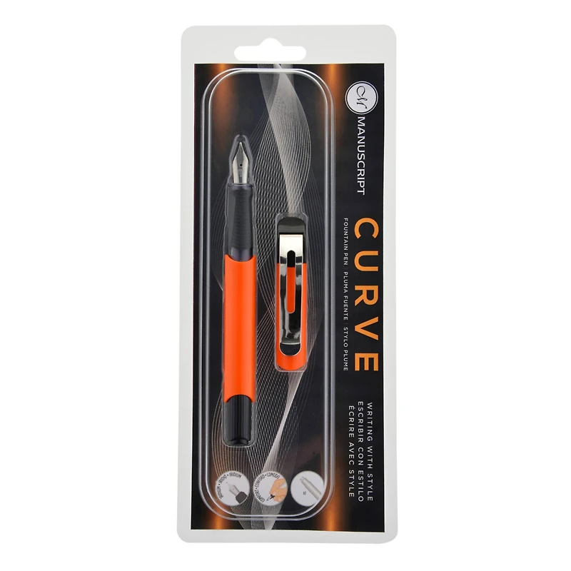 Manuscript Curve Orange Fountain Pen