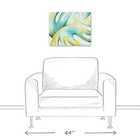 Bright Palm Leaf 20" x 16" Canvas Wall Art