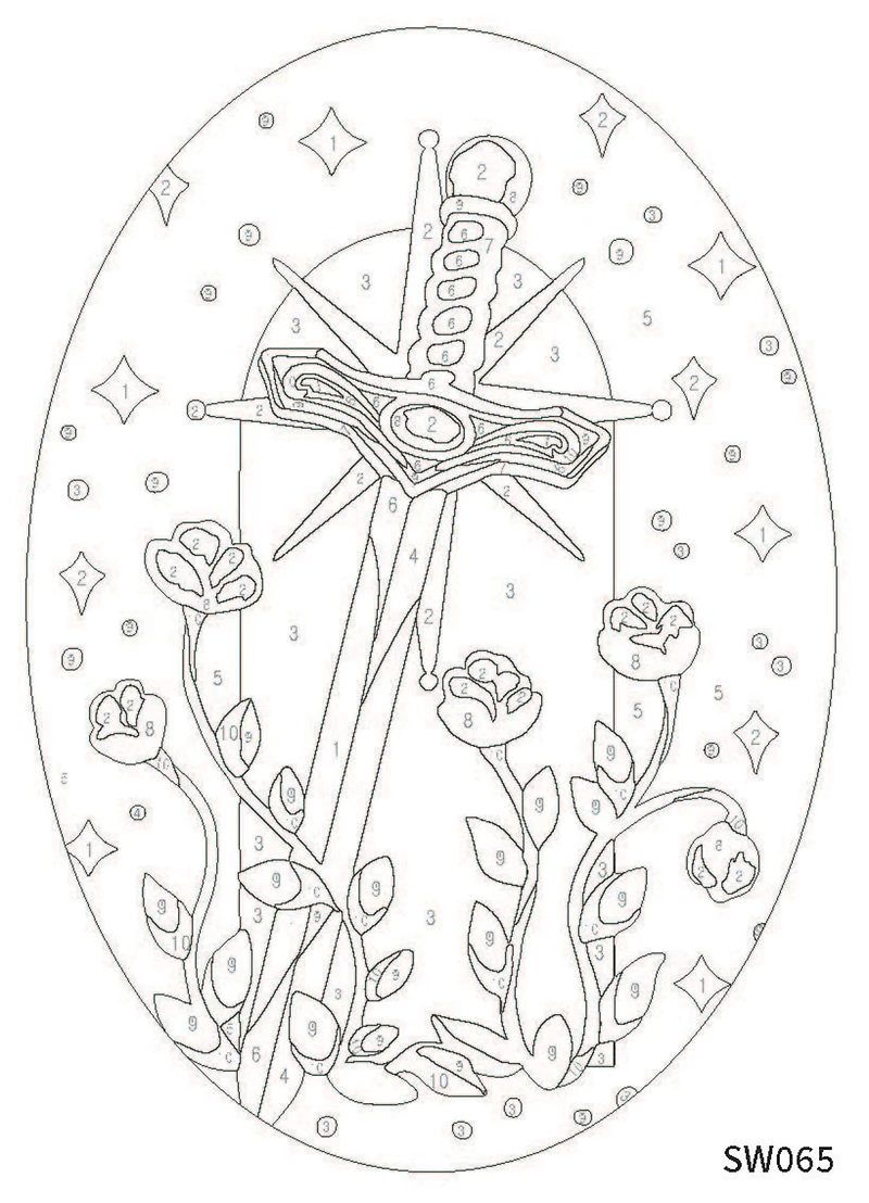 Sword Paint-by-Number Framed Mini Kit by Artist's Loft®