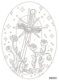 Sword Paint-by-Number Framed Mini Kit by Artist's Loft®