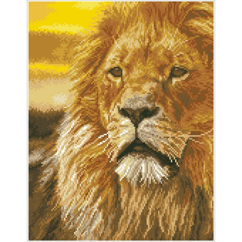 Diamond Dotz® Intermediate Lord of the Serengeti Diamond Painting Kit