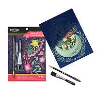 Brea Reese™ 6" x 8" Spring Garden Scratch Art Paper Pad