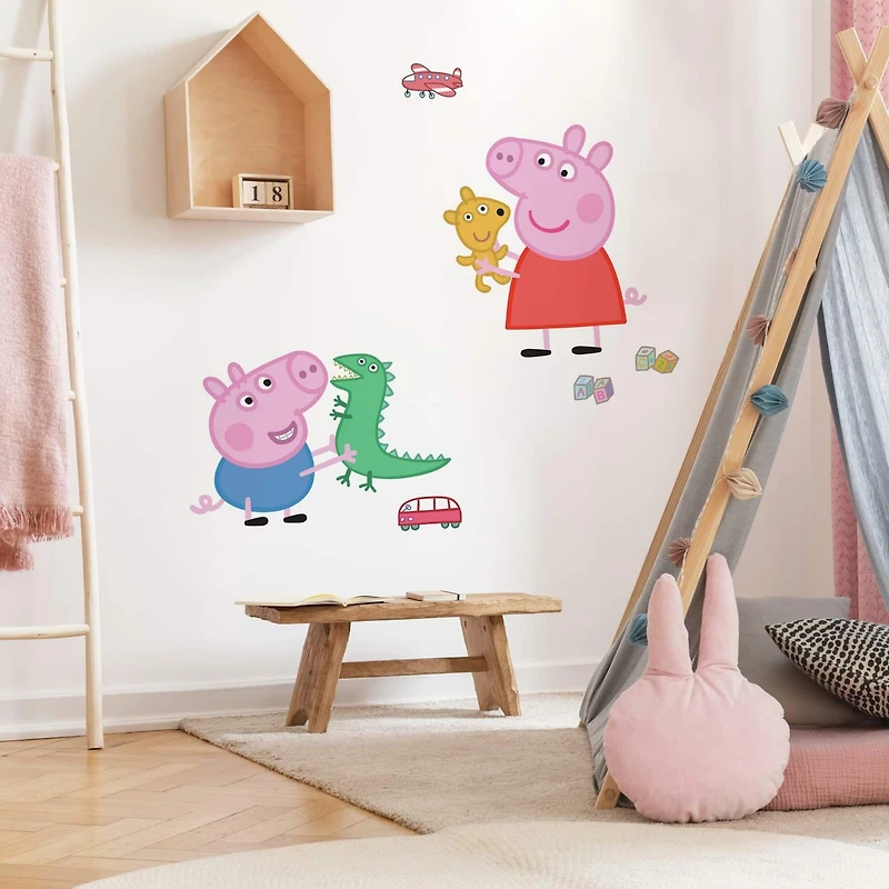 RoomMates Peppa Pig™ Playtime Peel & Stick Giant Wall Decals