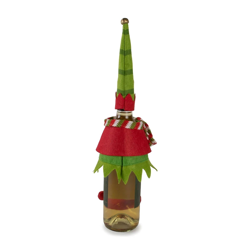 DII® Santa, Reindeer, and Elf Wine Bottle Outfits Set