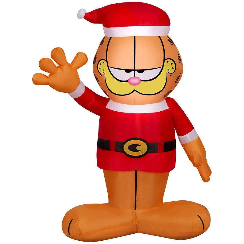 3.5ft. Airblown® Inflatable Christmas Garfield in Santa Suit