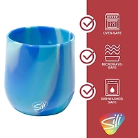 Silipint® 12oz. Hippie Hops & Arctic Sky Silicone Stemless Wine Glasses, 6ct.