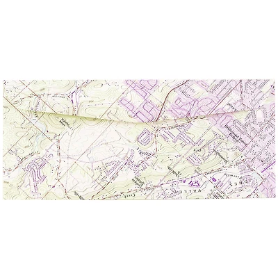 JAM Paper 4.125" x 9.5" Cartography Map Envelopes, 50ct.