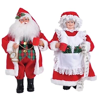 Santa's Workshop 15"  Mr. & Mrs. Claus Set