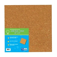 12" x 12" Flipside Cork Tiles, 4ct.