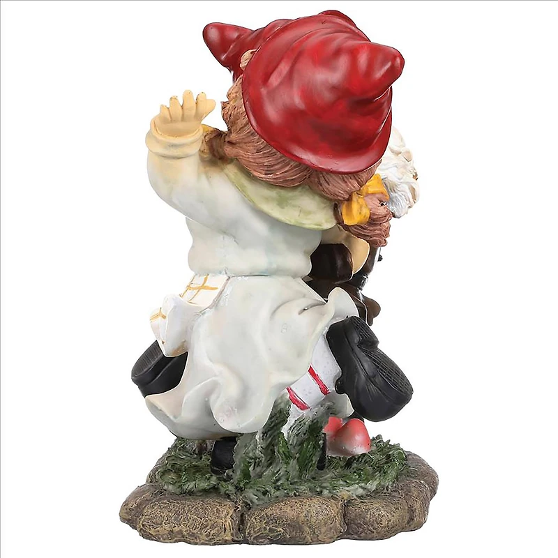 Design Toscano 12" Dancing Duo Garden Gnome Statue