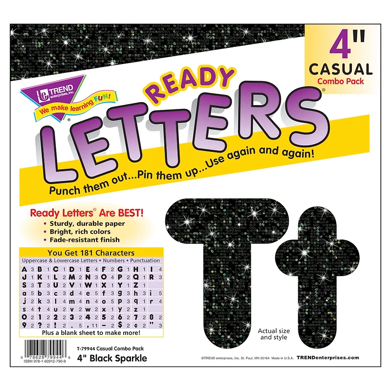 Trend Enterprises® Sparkle Combo Ready Letters®