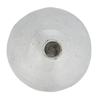 Hello Honey® 11" Round Whitewashed Decorative Paper Mache Taper Holder