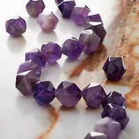 Amethyst Faceted Star Cut Beads, 10mm by Bead Landing™