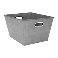 Simplify Heather Gray Grommet Storage Bin