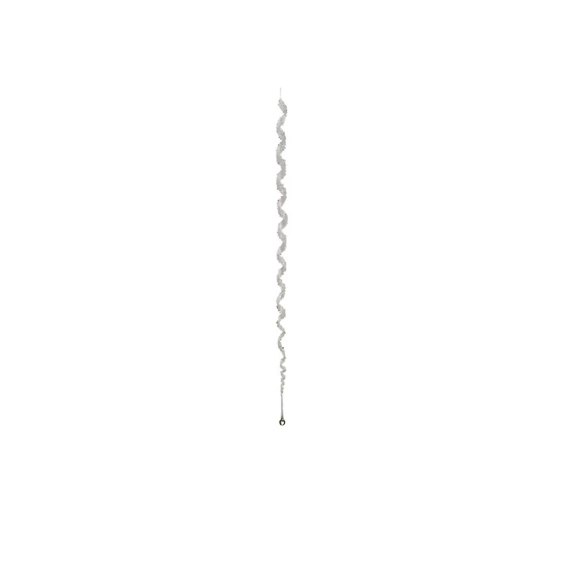 43" Clear Elegant Spiral Winter Icicle Drop Ornament