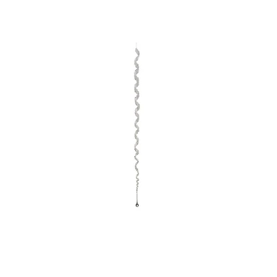 43" Clear Elegant Spiral Winter Icicle Drop Ornament