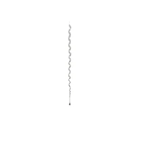 43" Clear Elegant Spiral Winter Icicle Drop Ornament