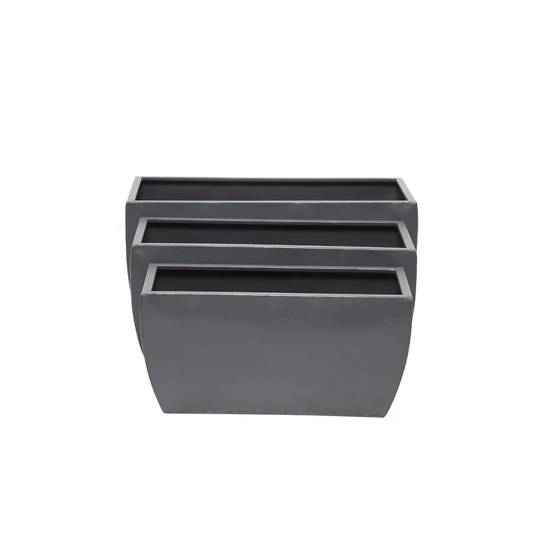 Grey Modern Planter, Set of 3" 20", 18", 16"