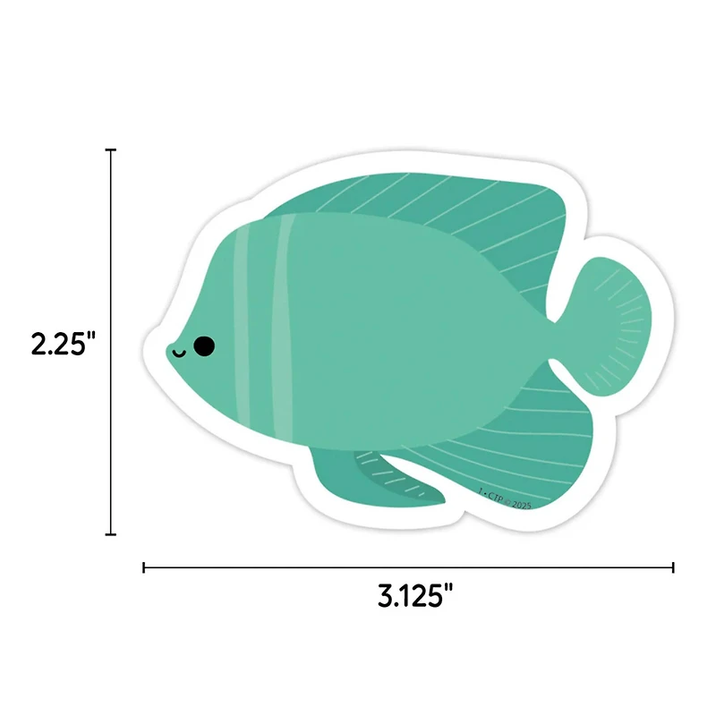 Creative Teaching Press® Sea Friends School of Fish 3" Designer Cut-Outs, 36 per Pack, 3 Packs