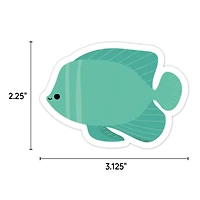 Creative Teaching Press® Sea Friends School of Fish 3" Designer Cut-Outs, 36 per Pack, 3 Packs