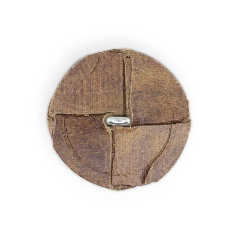 Dritz® 23mm Weaved Recycled Leather Round Shank Buttons, 3ct.